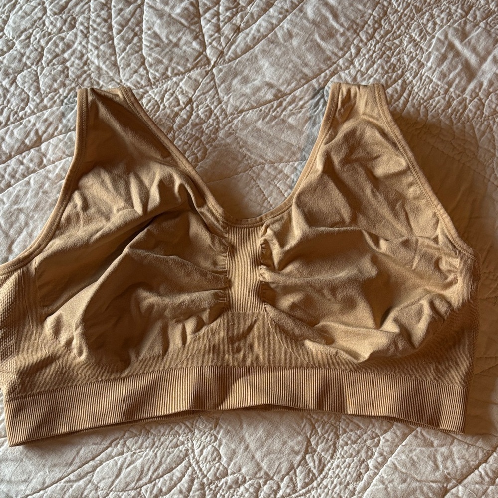 Seamless Tan Sports Bra